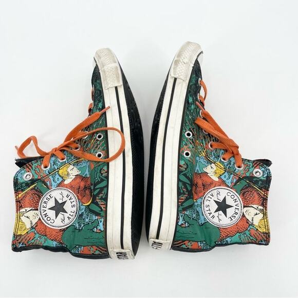 Aquaman Converse Shoes DC Comics Sneakers Chuck Taylor Size Men’s 9 - Picture 7 of 9